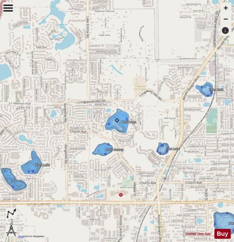 WEST LAKE depth contour Map - i-Boating App - Streets