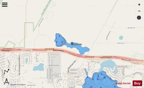 YANKEE LAKE depth contour Map - i-Boating App - Streets