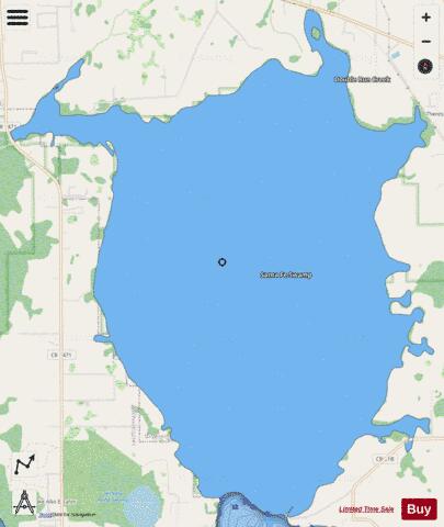 SANTA FE SWAMP depth contour Map - i-Boating App - Streets