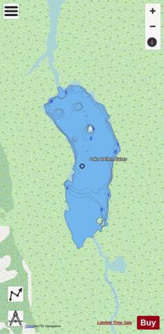 LAKE HELLEN BLAZES depth contour Map - i-Boating App - Streets