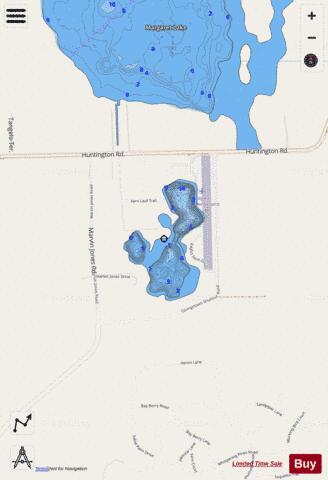Lake Estella & Marvin depth contour Map - i-Boating App - Streets
