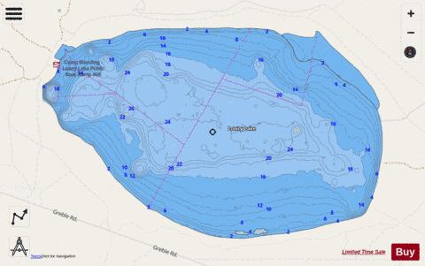 Lowry Lake depth contour Map - i-Boating App - Streets