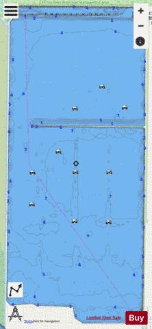 Farm 13 Stick Marsh depth contour Map - i-Boating App - Streets