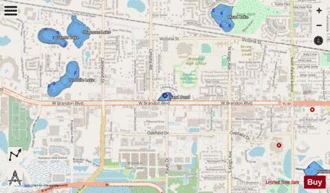 Sand Pond depth contour Map - i-Boating App - Streets