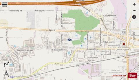 Seminole Lake depth contour Map - i-Boating App - Streets