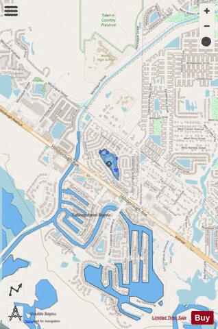 Sea Fairer Dr Lake depth contour Map - i-Boating App - Streets