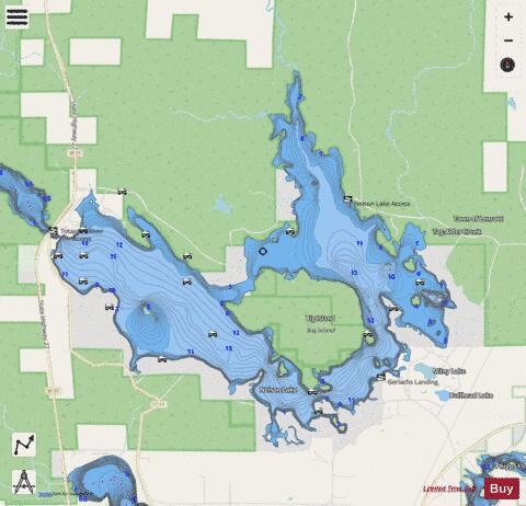 Nelson Lake Marine Chart - Nautical Charts App - Streets