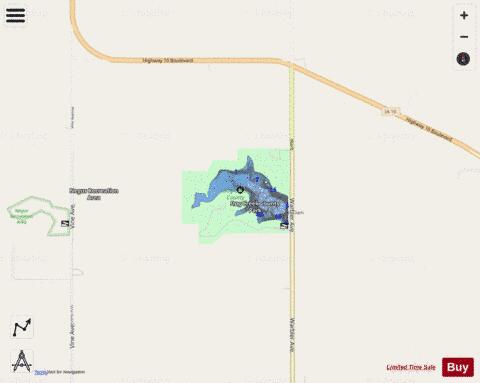 Dog Creek Park depth contour Map - i-Boating App - Streets