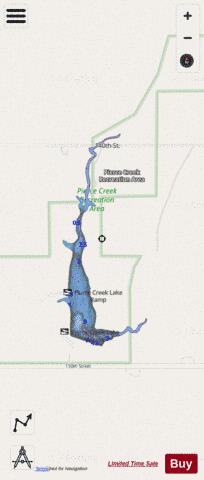 Pierce Creek Recreation Area depth contour Map - i-Boating App - Streets