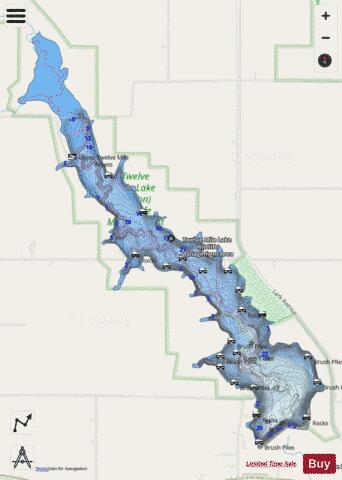 US_IA_tmi88 depth contour Map - i-Boating App - Streets