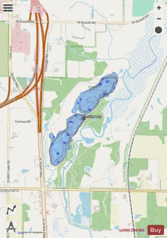 Sterling depth contour Map - i-Boating App - Streets