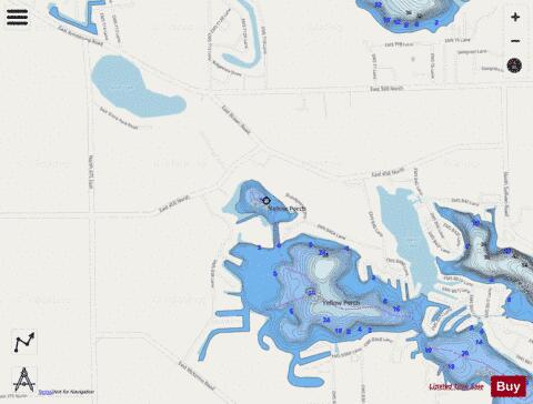 Banning Lake depth contour Map - i-Boating App - Streets