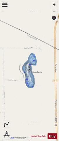 Caldwell Lake depth contour Map - i-Boating App - Streets