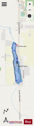 Emma Lake depth contour Map - i-Boating App - Streets