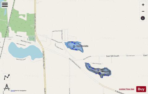 Meserve Lake depth contour Map - i-Boating App - Streets
