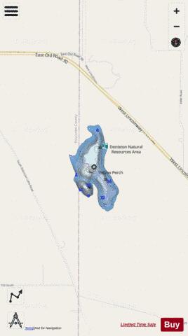 Robinson Lake depth contour Map - i-Boating App - Streets