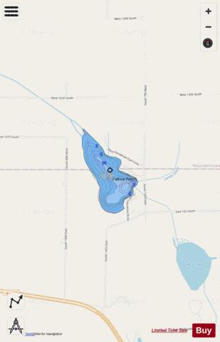 Rock Lake depth contour Map - i-Boating App - Streets