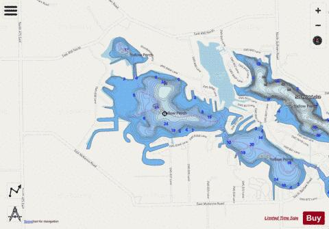 Sawmill Lake depth contour Map - i-Boating App - Streets