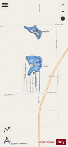 Sellers Lake depth contour Map - i-Boating App - Streets