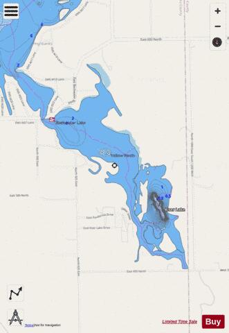 The Backwaters depth contour Map - i-Boating App - Streets