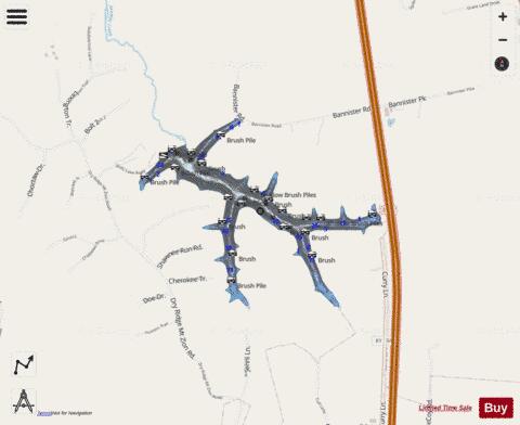 Boltz Lake depth contour Map - i-Boating App - Streets