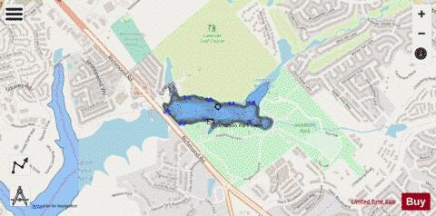 Jacobson Park Lake depth contour Map - i-Boating App - Streets