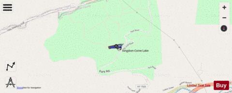 Kingdom Come State Park Lake depth contour Map - i-Boating App - Streets