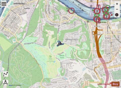 Prisoner S Lake depth contour Map - i-Boating App - Streets