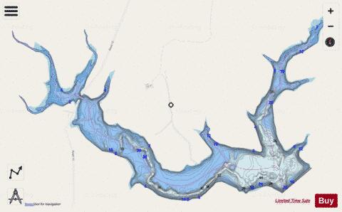 Boy Scout Lake depth contour Map - i-Boating App - Streets