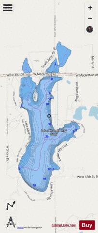 Lake Afton depth contour Map - i-Boating App - Streets