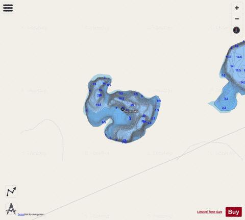 Cisca Lake depth contour Map - i-Boating App - Streets