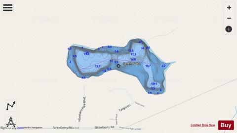 Sevena Lake depth contour Map - i-Boating App - Streets