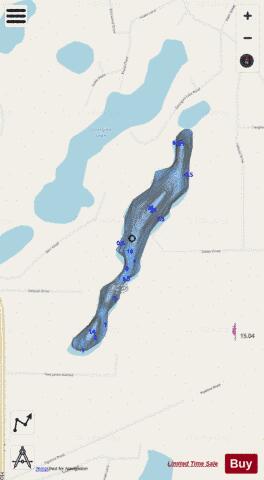 Barr Lake depth contour Map - i-Boating App - Streets