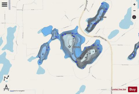 Wik Lake depth contour Map - i-Boating App - Streets