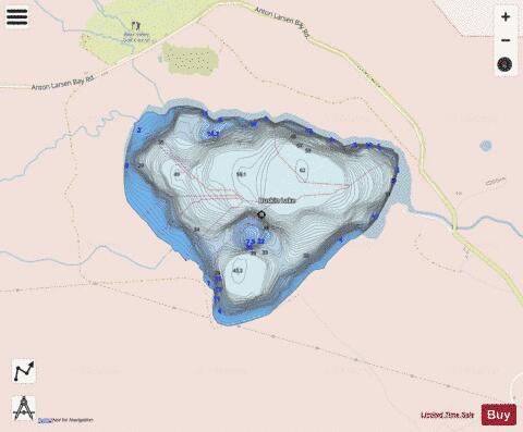 Buskin Lake depth contour Map - i-Boating App - Streets