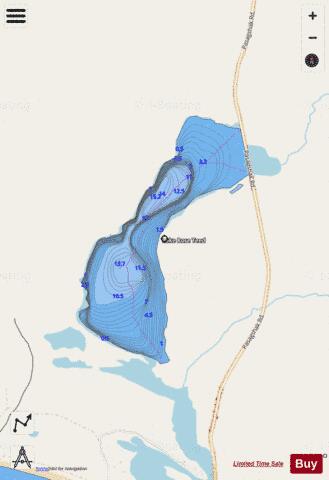 Rose Tead Lake depth contour Map - i-Boating App - Streets
