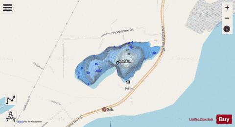 Knik Lake depth contour Map - i-Boating App - Streets