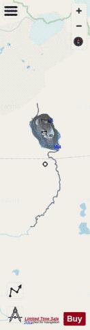 Feniak Lake depth contour Map - i-Boating App - Streets