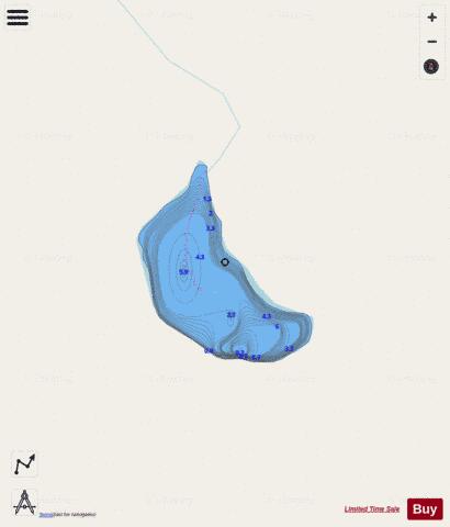 Landing Lake depth contour Map - i-Boating App - Streets