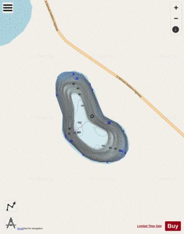 Red Cliff Lake depth contour Map - i-Boating App - Streets