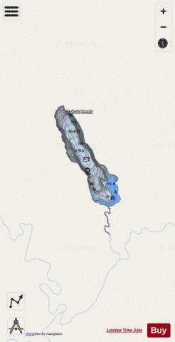 Iniakuk Lake depth contour Map - i-Boating App - Streets