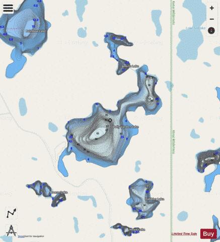 Dolly Varden Lake depth contour Map - i-Boating App - Streets