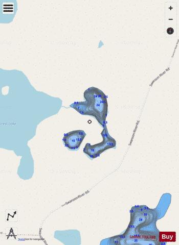 East Forest Lake depth contour Map - i-Boating App - Streets