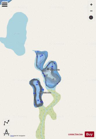 Ilerum Lake depth contour Map - i-Boating App - Streets