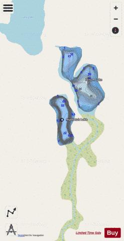 Nuthatch Lake depth contour Map - i-Boating App - Streets