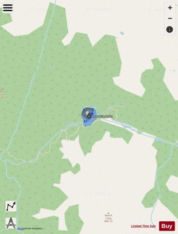 Lone Pine Lake depth contour Map - i-Boating App - Streets