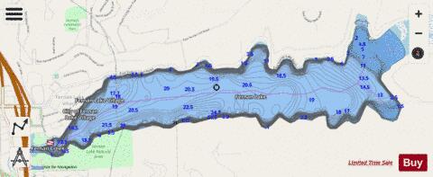 Fernan Lake depth contour Map - i-Boating App - Streets