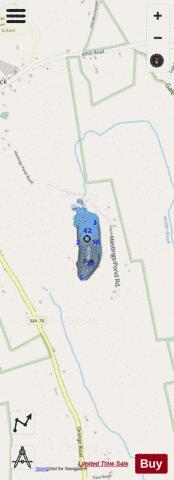 Hastings Pond depth contour Map - i-Boating App - Streets