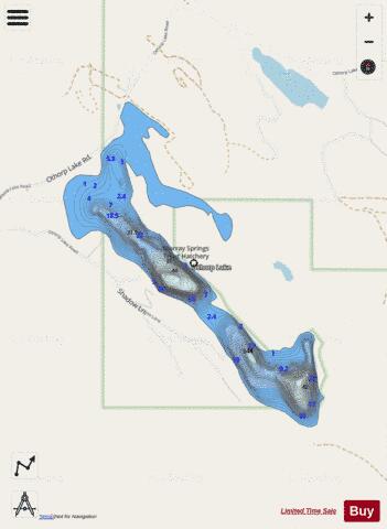 Othorp Lake depth contour Map - i-Boating App - Streets