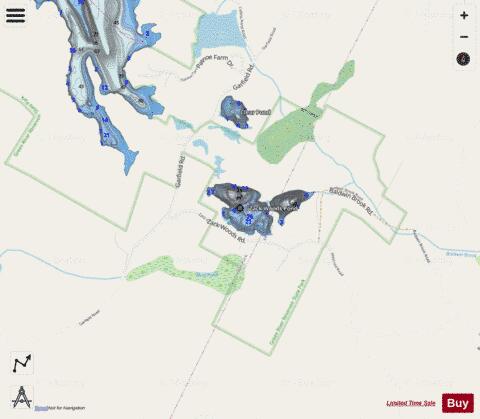 Zack Woods Pond depth contour Map - i-Boating App - Streets